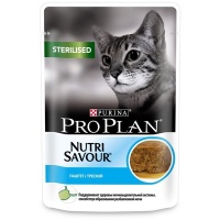 Pro Plan Pouch консервы для стерилизованных кошек треска паштет
