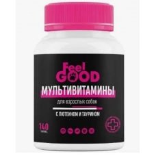Мультивитамины FeelGOOD с лютеином и таурином для взрослых собак, 140 таб.
