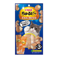 INABA лакомство для кошек Churu Bee Запеченные трубочки Куриное филе, 10 г х 3 шт