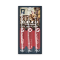 Лакомство для кошек Mr.Buffalo колбаски, говядина, утка
