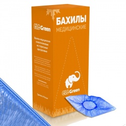Бахилы полиэтиленовые 40 мкм 50 пар/уп EleGreen