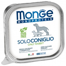Monge Dog Monoprotein Solo консервы для собак паштет из кролика 150г
