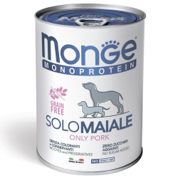 Monge Dog Monoprotein Solo консервы для собак паштет из свинины