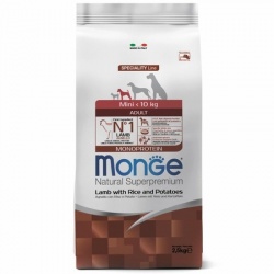 Monge Dog Monoprotein корм для собак всех пород ягненок с рисом и картофелем