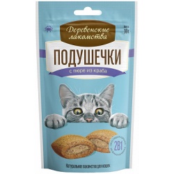 Деревенские лакомства. Подушечки с пюре из краба, 30г