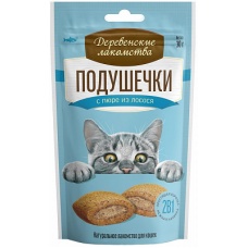 Деревенские лакомства. Подушечки с пюре из лосося, 30г