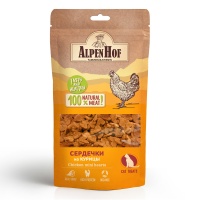 AlpenHof Лакомство Сердечки из курицы для кошек 50г, A601