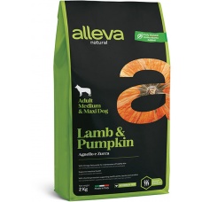 Сухой корм для взрослых собак средних и крупных пород Alleva Natural Lamb & Pumpkin Medium/Maxi