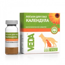 Календула лосьон для глаз (Веда), флак. 10 мл (3 флак/уп)