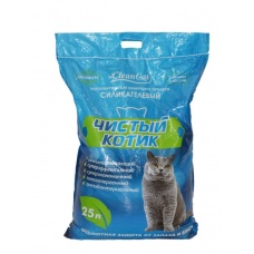 Наполнитель для кошачьего туалета Чистый котик Силикагель