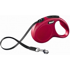 FLEXI New Classic XS Tape 3 m Поводок-рулетка, лента, красный, до 12 кг