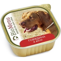 BioMenu консервы для собак лакомство Говядина в желе