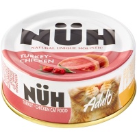Nuh консервы для кошек б/зерн. Индейка и цыплёнок