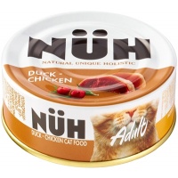 Nuhконсервы для кошек б/зерн. Утка и цыплёнок