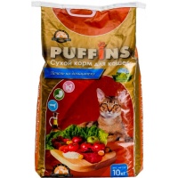 Puffins сухой корм для кошек Печень по-домашнему
