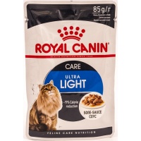 Royal Canin Ultra Light пауч для кошек, склонных к полноте кусочки в соусе Мясо