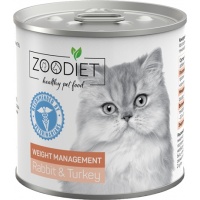 ZOODIET Weight Management Rabbit&Turkey консервы для кошек склонных к ожирению