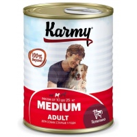 KARMY MEDIUM Adult влажный корм для собак средних пород c телятиной, 340 г